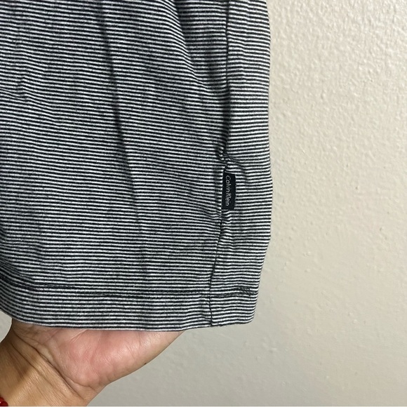 Calvin Klein Gray Striped Shirt - Picture 4 of 5